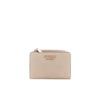 GUESS Purse Laurel II SLG Zip Around Card Case Light Taupe Logo Beige