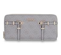 GUESS Purse Leona Logo SLG Zip Around Wallet Bone Logo Creme-White