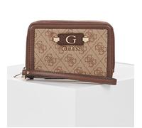 Guess Purse LINDSEY SLG MED DOUBLE ZIP in Brown One size