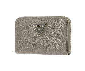 Guess Purse Meridian Triangle Logo Medium Wallet BG877840 Pewter Gold Ladies