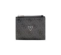GUESS Purse Milano Bifold Top Zip Wallet Black Dark Grey