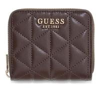 GUESS Purse Paisleigh SLG Small Zip Around Wallet Espresso Dark Brown