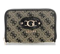GUESS Purse Samantha SLG Zip Around Wallet Black Logo Beige