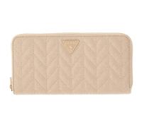 GUESS Purse Stacey SLG Zip Around Wallet Light Beige Creme-White