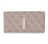GUESS Purse Yvonne Logo SLG Flap Organizer Stone Logo Beige