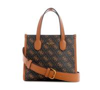 GUESS QN866577 Women's Silvana Mini 2 Logo Handle FLA Bags (Choco Brown, One Size)