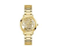 Guess Quattro Clear Stainless Steel Ladies Watch, Gold, Women Gold