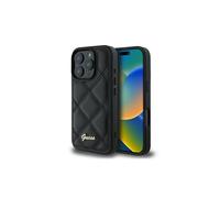 Guess Quilted Metal Logo Case for iPhone 16 Pro 6.3" Black