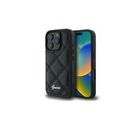 Guess Quilted Metal Logo Case for iPhone 16 Pro Max 6.9" Black