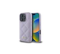Guess Quilted Metal Logo Case for iPhone 16 Pro Max 6.9" Light Purple