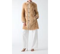 GUESS Rachel Faux Fur Midi Sand Grain Multi size S | Single Breasted Coats Outlet | Women | Brown S