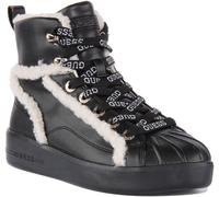 Guess Ramsi Lace Up High Top Winter Shoes Womens Boots Black UK 3 - 8