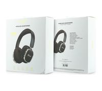 Guess Rectangle Metal Script Logo ENC On Ear Wireless Headphone Brown