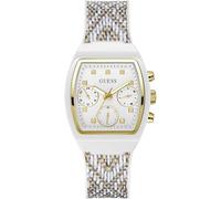 Guess Rendezvous Women's 36mm Brown Plastic Watch with Silicone Strap 3 Bar White Dial Date Display GW0863L2