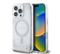 Guess Resin Gradient Glitter Hardcase with MagSafe for iPhone 16 Pro Max 6.9" Silver - GUHMP16XRGRGES