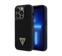 Guess Rhinestone Triangle Black Case - iPhone 14 Pro