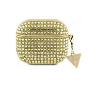 Guess Rhinestone Triangle Charm Case for Airpods 3 Gold - GUA3HDGTPD