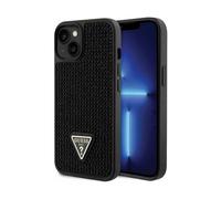 Guess Rhinestone Triangle Logo Case, Black - iPhone 14