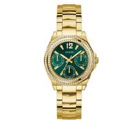 Guess Ritzy Women’s 36mm Gold Tone Green Dial Watch GW0685L5 - Recycled Steel / Flat Mineral Lens