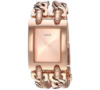 GUESS Rose Gold-Tone Multi-Chain Bracelet Watch with Self-Adjustable Links. Color: Rose Gold-Tone (Model: U1117L3)
