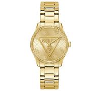 Guess Roxy Women's Watch with Cubic Zirconia, Gold Stainless Steel Bracelet, Mineral Glass, Gold Dial, 3 Bar, Case Diameter: 36 mm, GW0987L2