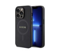 Guess Saffiano Hard Case with MagSafe for iphone 15 ProMax Black-GUHMP15XPSAHMCK