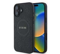 Guess Saffiano Peony Classic Logo Case with MagSafe for iPhone 16 6.1" Black