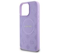 Guess Saffiano Peony Classic Logo Case with MagSafe for iPhone 16 Pro Max 6.9" Purple - GUHMP16XPSAPSMEU