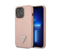 Guess Saffiano Triangle Logo Case, Pink - iPhone 13 Pro