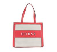 GUESS Salford Silvana Shopper Shoulder Bag Tote Natural/Camelia Pink