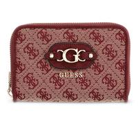 GUESS Samantha SLG Medium Zip Around Wallet Merlot Logo