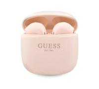 Guess Script Logo TWS headphones BT5.3 with charging case - Pink