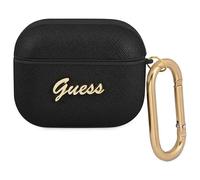 Guess AirPods 3 Case GUA3SASMK, Black - Saffiano Script Metal