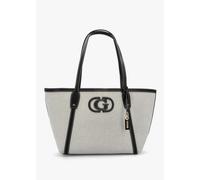 GUESS Sebina Natural Black Tote Bag Size: One Size, Colour: Black Fabr
