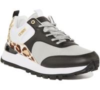 Guess Selvie 2 Glittered Logo Womens Trainers In Leopard UK Size 3 - 8