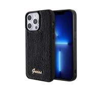 Guess Sequin Script Metal Black Case - iPhone 15 Pro Max