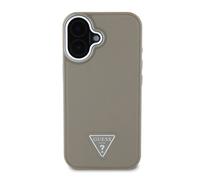 Guess Shockproof Case for iPhone 16 with Grainy Effect and Triangular Logo