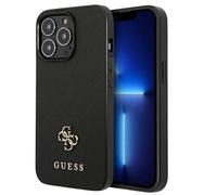 Guess Shockproof iPhone 13 Pro case Saffiano Effect with Metal 4G Logo