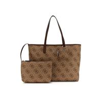 GUESS shopper bag shoulder bag with laptop compartment Power Play II Large Tech Tote Latte Logo/Brown light brown