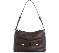GUESS shoulder bag Blake Hobo Brown Logo dark brown