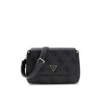 GUESS shoulder bag cross body bag Meridian II Flap Crossbody Bag Coal Logo dark grey