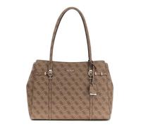 GUESS shoulder bag Leona Logo 2 Compartment Tote Bag Latte Logo light brown