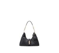 GUESS shoulder bag Yvonne Logo Hobo Bag Coal Logo dark grey