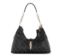 GUESS shoulder bag Yvonne Logo Hobo Bag Coal Logo dark grey