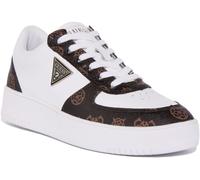 Guess Sidney Baskets 4G Logo Printed Trainer White Womens UK 3 - 8