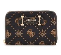 GUESS Silia SLG Medium Zip Around Espresso Logo Dark Brown Wallet