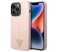 Guess Silicone Case for iPhone 14 Pro Max Triangle Logo Anti-Shock Anti-Scratch