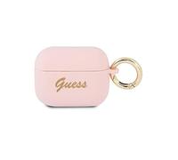 Guess Silicone Traseira Guapsssi Airpods Pro Cover COR-De-Pink/COR-De-Rosa Vintage Script
