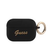 Guess Silicone Traseira Guapsssk Airpods Pro Cover Preto Vintage Script