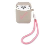 Guess Silicone Vintage Case for GUACA2LSVSGP AirPods Cover Grey Pink